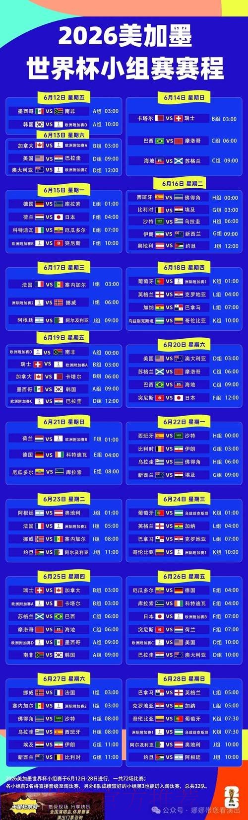 世界杯完整赛程技巧 世界杯完整赛程技巧
